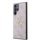 Husă Guess PU 4G Metal Logo pentru Samsung Galaxy S24 Ultra, Pink (Bakr, GUHCS24L4GMGPI) by www.silkase.ro