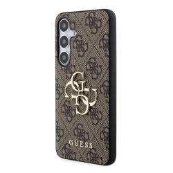 Husa Guess PU 4G Metal Logo pentru Samsung Galaxy S24, Brown Husa Guess PU 4G Metal Logo pentru Samsung Galaxy S24, Brown
