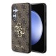 Husa Guess PU 4G Metal Logo pentru Samsung Galaxy S24, Brown (Bakr, GUHCS24S4GMGBR) by www.silkase.ro