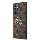 Husa Guess PU 4G Metal Logo pentru Samsung Galaxy S24 Ultra, Maro (Bakr, GUHCS24L4GMGBR) by www.silkase.ro