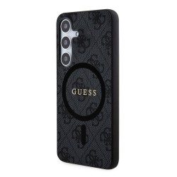 Husă Guess PU Leather 4G Colored Ring MagSafe pentru Samsung Galaxy S24 Black Husă Guess PU Leather 4G Colored Ring MagSafe pentru Samsung Galaxy S24 Black