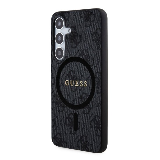 Husă Guess PU Leather 4G Colored Ring MagSafe pentru Samsung Galaxy S24 Black Husă Guess PU Leather 4G Colored Ring MagSafe pentru Samsung Galaxy S24 Black (Bakr, GUHMS24SG4GFRK) by www.silkase.ro