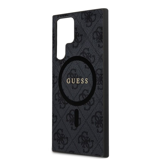 Husa Premium Guess PU Leather 4G Colored Ring MagSafe pentru Samsung Galaxy S24 Ultra, Black Husa Premium Guess PU Leather 4G Colored Ring MagSafe pentru Samsung Galaxy S24 Ultra, Black (Bakr, GUHMS24LG4GFRK) by www.silkase.ro