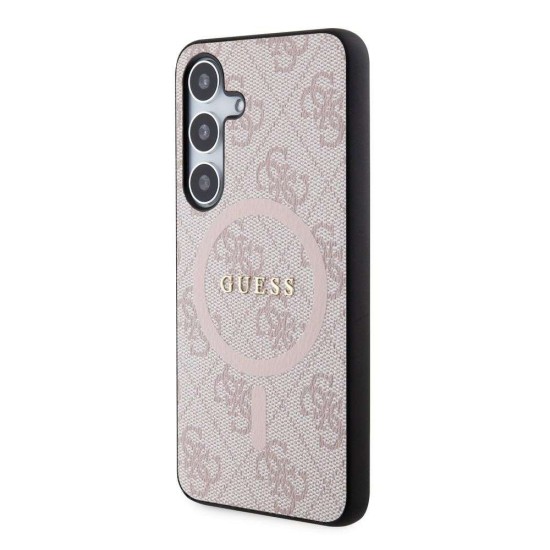 Husa Guess PU Leather 4G Colored Ring MagSafe pentru Samsung Galaxy S24, Roz Husa Guess PU Leather 4G Colored Ring MagSafe pentru Samsung Galaxy S24, Roz (Bakr, GUHMS24SG4GFRP) by www.silkase.ro