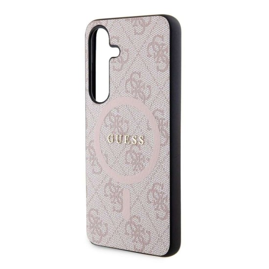 Husa Guess PU Leather 4G Colored Ring MagSafe pentru Samsung Galaxy S24, Roz Husa Guess PU Leather 4G Colored Ring MagSafe pentru Samsung Galaxy S24, Roz (Bakr, GUHMS24SG4GFRP) by www.silkase.ro