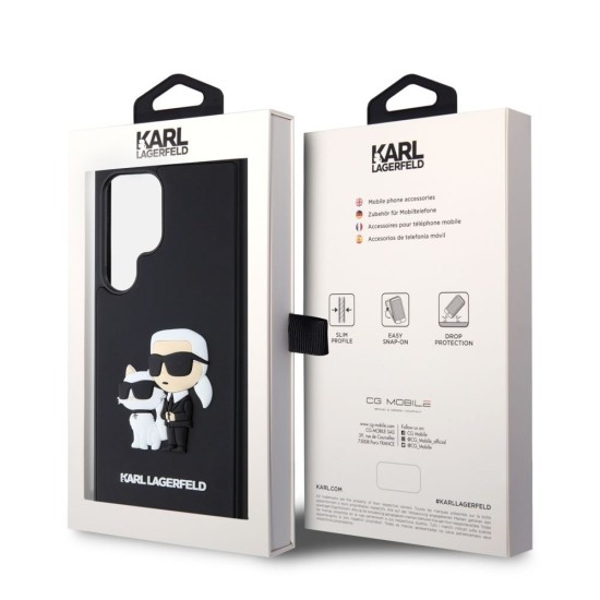 Husa Karl Lagerfeld 3D Rubber Karl and Choupette pentru Samsung Galaxy S24 Ultra, Neagra Husa Karl Lagerfeld 3D Rubber Karl and Choupette pentru Samsung Galaxy S24 Ultra, Neagra (Bakr, KLHCS24L3DRKCNK) by www.silkase.ro