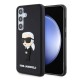 Husa Karl Lagerfeld 3D Rubber Ikonik pentru Samsung Galaxy S24, Neagra (Bakr, KLHCS24S3DRKINK) by www.silkase.ro