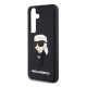 Husa Karl Lagerfeld 3D Rubber Ikonik pentru Samsung Galaxy S24, Neagra (Bakr, KLHCS24S3DRKINK) by www.silkase.ro