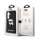 Husa Karl Lagerfeld 3D Rubber Ikonik pentru Samsung Galaxy S24, Neagra (Bakr, KLHCS24S3DRKINK) by www.silkase.ro