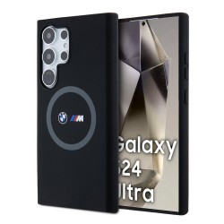 Husă BMW M Printed Round Logo MagSafe pentru Samsung Galaxy S24 Ultra, Black
