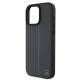Husa Mercedes Leather Blue Stripe MagSafe pentru iPhone 16 Pro, Gri Antracit (Bakr, MEHMP16L23RURBA) by www.silkase.ro