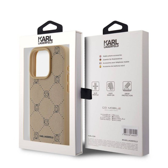 Husa Karl Lagerfeld PU Karl Heads Pattern MagSafe pentru iPhone 15 Pro, Bej Husa Karl Lagerfeld PU Karl Heads Pattern MagSafe pentru iPhone 15 Pro, Bej (Bakr, KLHMP15LPGKHPHE) by www.silkase.ro