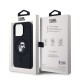 Husa Karl Lagerfeld Liquid Silicone Karl and Choupette MagSafe pentru iPhone 15 Pro, Neagra (Bakr, KLHMP15LSCMKCRHK) by www.silkase.ro