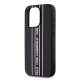 Husa Karl Lagerfeld PU Saffiano Athleisure Stripe and Strap pentru iPhone 15 Pro Max, Roz (Bakr, KLHCP15XPAMSCNSP) by www.silkase.ro