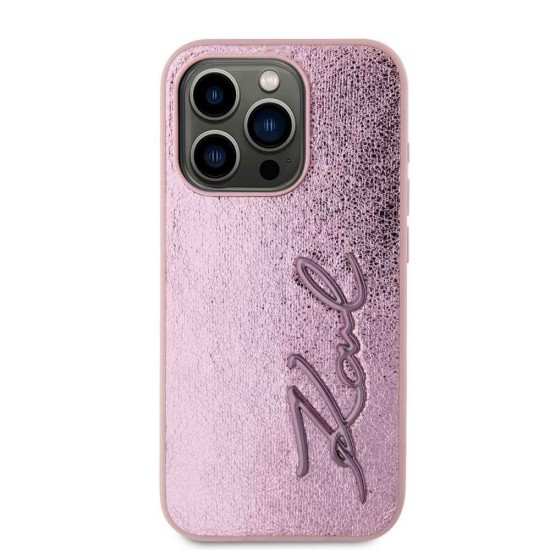 Husa Karl Lagerfeld Wrinkled PU Signature Logo pentru iPhone 15 Pro Max, Roz Husa Karl Lagerfeld Wrinkled PU Signature Logo pentru iPhone 15 Pro Max, Roz (Bakr, KLHCP15XPFMFBKMP) by www.silkase.ro