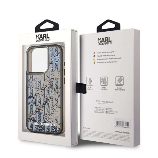 Husa Karl Lagerfeld Liquid Glitter Monogram Gradient pentru iPhone 15 Pro Max, Neagra Husa Karl Lagerfeld Liquid Glitter Monogram Gradient pentru iPhone 15 Pro Max, Neagra (Bakr, KLHCP15XLKLGKCCK) by www.silkase.ro
