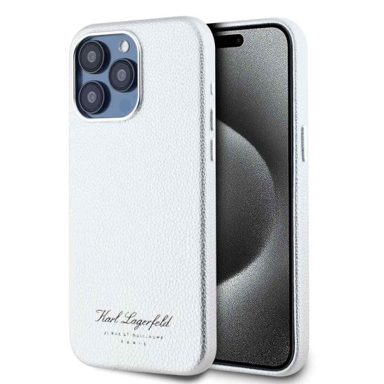 Husa Karl Lagerfeld Grained PU Hotel RSG pentru iPhone 15 Pro Max, Gri Husa Karl Lagerfeld Grained PU Hotel RSG pentru iPhone 15 Pro Max, Gri (Bakr, KLHCP15XPGWCMKHG) by www.silkase.ro