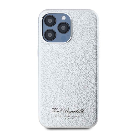 Husa Karl Lagerfeld Grained PU Hotel RSG pentru iPhone 15 Pro Max, Gri Husa Karl Lagerfeld Grained PU Hotel RSG pentru iPhone 15 Pro Max, Gri (Bakr, KLHCP15XPGWCMKHG) by www.silkase.ro