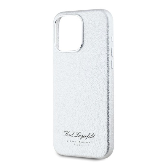 Husa Karl Lagerfeld Grained PU Hotel RSG pentru iPhone 15 Pro Max, Gri Husa Karl Lagerfeld Grained PU Hotel RSG pentru iPhone 15 Pro Max, Gri (Bakr, KLHCP15XPGWCMKHG) by www.silkase.ro