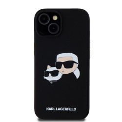 Husa Karl Lagerfeld Liquid Silicone Double Heads MagSafe pentru iPhone 15 Pro Max, Neagra Husa Karl Lagerfeld Liquid Silicone Double Heads MagSafe pentru iPhone 15 Pro Max, Neagra