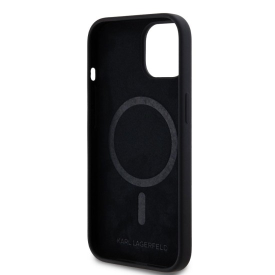 Husa Karl Lagerfeld Liquid Silicone Double Heads MagSafe pentru iPhone 15 Pro Max, Neagra Husa Karl Lagerfeld Liquid Silicone Double Heads MagSafe pentru iPhone 15 Pro Max, Neagra (Bakr, KLHMP15XSKCHPPLK) by www.silkase.ro