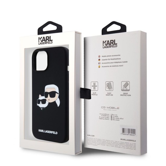 Husa Karl Lagerfeld Liquid Silicone Double Heads MagSafe pentru iPhone 15 Pro Max, Neagra Husa Karl Lagerfeld Liquid Silicone Double Heads MagSafe pentru iPhone 15 Pro Max, Neagra (Bakr, KLHMP15XSKCHPPLK) by www.silkase.ro