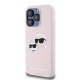 Husa Karl Lagerfeld Liquid Silicone Double Heads MagSafe pentru iPhone 15 Pro, Roz Husa Karl Lagerfeld Liquid Silicone Double Heads MagSafe pentru iPhone 15 Pro, Roz (Bakr, KLHMP15LSKCHPPLP) by www.silkase.ro