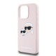 Husa Karl Lagerfeld Liquid Silicone Double Heads MagSafe pentru iPhone 15 Pro, Roz Husa Karl Lagerfeld Liquid Silicone Double Heads MagSafe pentru iPhone 15 Pro, Roz (Bakr, KLHMP15LSKCHPPLP) by www.silkase.ro