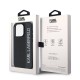 Husa Karl Lagerfeld PU Saffiano Rhinestone Charm pentru iPhone 15 Pro, Neagra (Bakr, KLHCP15LPSAKDGCK) by www.silkase.ro