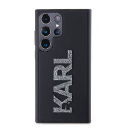 Husa Karl Lagerfeld 3D Rubber Glitter Logo pentru Samsung Galaxy S24 Ultra, Neagra Husa Karl Lagerfeld 3D Rubber Glitter Logo pentru Samsung Galaxy S24 Ultra, Neagra