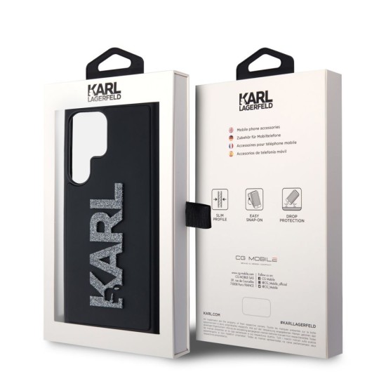 Husa Karl Lagerfeld 3D Rubber Glitter Logo pentru Samsung Galaxy S24 Ultra, Neagra Husa Karl Lagerfeld 3D Rubber Glitter Logo pentru Samsung Galaxy S24 Ultra, Neagra (Bakr, KLHCS24L3DMBKCK) by www.silkase.ro