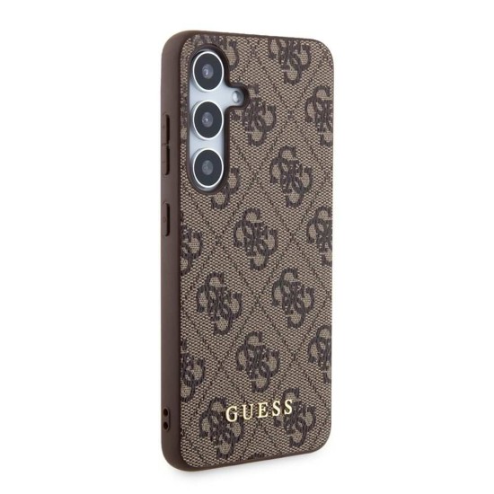 Husa Guess 4G pentru Samsung Galaxy S24, Maro (Bakr, GUHCS24SG4GFBR) by www.silkase.ro