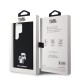 Husa Karl Lagerfeld Liquid Silicone Metal Karl and Choupette pentru Samsung Galaxy S24 Ultra, Neagra (Bakr, KLHCS24LSMHKCNPK) by www.silkase.ro