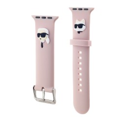 Curea Karl Lagerfeld Karl and Choupette Head NFT pentru Apple Watch 38/40/41mm, Roz