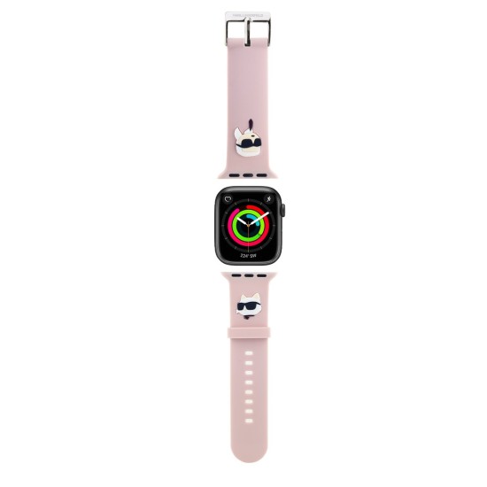 Curea Karl Lagerfeld Karl and Choupette Head NFT pentru Apple Watch 38/40/41mm, Roz Curea Karl Lagerfeld Karl and Choupette Head NFT pentru Apple Watch 38/40/41mm, Roz (Bakr, KLAWMSLKCNP) by www.silkase.ro