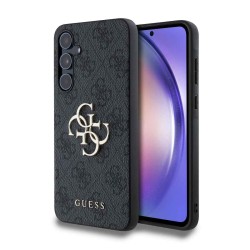 Husă Guess PU 4G Metal Logo pentru Samsung Galaxy A55 5G, Grey
