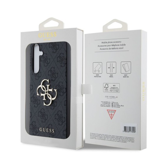 Husă Guess PU 4G Metal Logo pentru Samsung Galaxy A55 5G, Grey Husă Guess PU 4G Metal Logo pentru Samsung Galaxy A55 5G, Grey (Bakr, GUHCSA554GMGGR) by www.silkase.ro