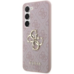 Husa Guess PU 4G Metal Logo pentru Samsung Galaxy A55 5G, Pink Husa Guess PU 4G Metal Logo pentru Samsung Galaxy A55 5G, Pink