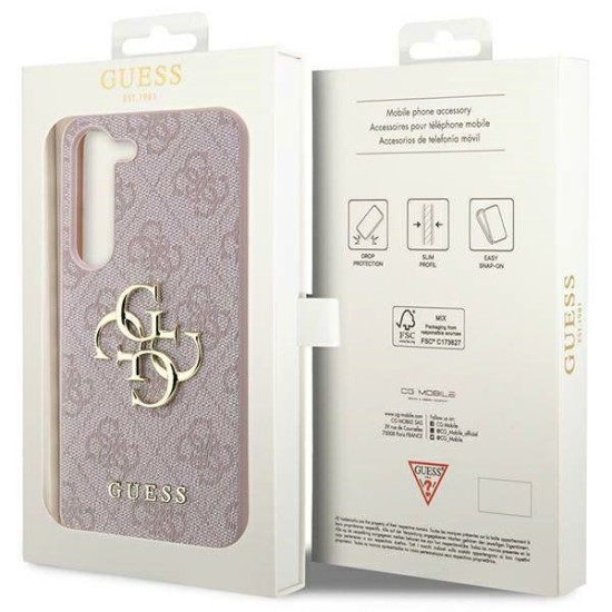 Husa Guess PU 4G Metal Logo pentru Samsung Galaxy A55 5G, Pink Husa Guess PU 4G Metal Logo pentru Samsung Galaxy A55 5G, Pink (Bakr, GUHCSA554GMGPI) by www.silkase.ro