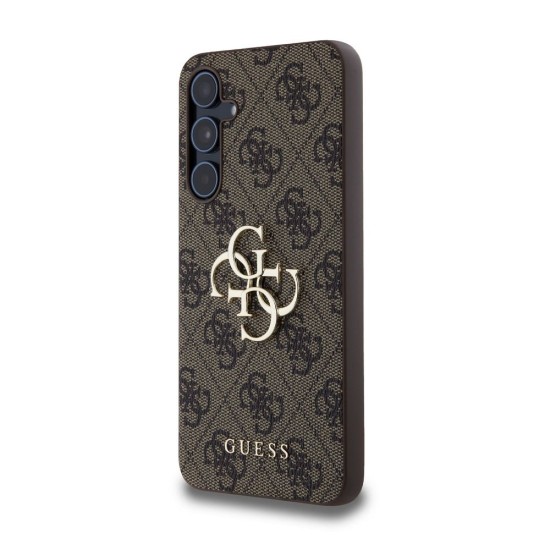 Husa Guess PU 4G Metal Logo pentru Samsung Galaxy A55 5G, Maro Husa Guess PU 4G Metal Logo pentru Samsung Galaxy A55 5G, Maro (Bakr, GUHCSA554GMGBR) by www.silkase.ro