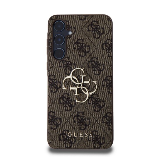Husa Guess PU 4G Metal Logo pentru Samsung Galaxy A55 5G, Maro Husa Guess PU 4G Metal Logo pentru Samsung Galaxy A55 5G, Maro (Bakr, GUHCSA554GMGBR) by www.silkase.ro