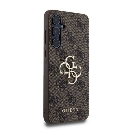 Husa Guess PU 4G Metal Logo pentru Samsung Galaxy A55 5G, Maro Husa Guess PU 4G Metal Logo pentru Samsung Galaxy A55 5G, Maro (Bakr, GUHCSA554GMGBR) by www.silkase.ro