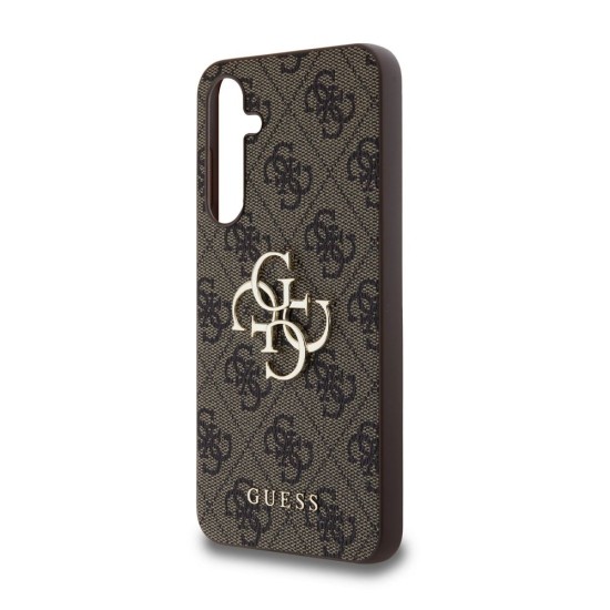 Husa Guess PU 4G Metal Logo pentru Samsung Galaxy A55 5G, Maro Husa Guess PU 4G Metal Logo pentru Samsung Galaxy A55 5G, Maro (Bakr, GUHCSA554GMGBR) by www.silkase.ro