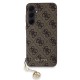 Husa Guess 4G Charm pentru Samsung Galaxy A35 5G, Maro (Bakr, GUHCSA35GF4GBR) by www.silkase.ro