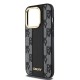 Husa Premium DKNY PU Leather Checkered Pattern MagSafe pentru iPhone 15 Pro, Black (Bakr, DKHMP15LPCPVSLK) by www.silkase.ro