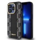 Husa Premium DKNY PU Leather Checkered Pattern MagSafe pentru iPhone 15 Pro, Black (Bakr, DKHMP15LPCPVSLK) by www.silkase.ro