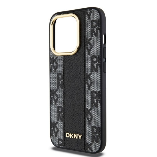 Husa DKNY PU Leather Checkered Pattern Magsafe pentru iPhone 15 Pro Max, Black Husa DKNY PU Leather Checkered Pattern Magsafe pentru iPhone 15 Pro Max, Black (Bakr, DKHMP15XPCPVSLK) by www.silkase.ro