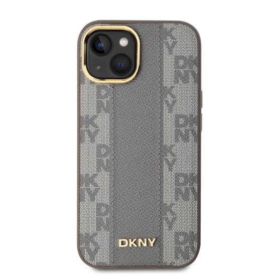 Husa DKNY PU Leather Checkered Pattern MagSafe pentru iPhone 15, Beige Husa DKNY PU Leather Checkered Pattern MagSafe pentru iPhone 15, Beige (Bakr, DKHMP15SPCPVSLE) by www.silkase.ro