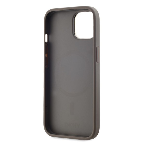 Husa DKNY PU Leather Checkered Pattern MagSafe pentru iPhone 15, Beige Husa DKNY PU Leather Checkered Pattern MagSafe pentru iPhone 15, Beige (Bakr, DKHMP15SPCPVSLE) by www.silkase.ro