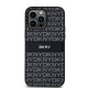Husă DKNY PU Leather Repeat Pattern Tonal Stripe pentru iPhone 14 Pro, Black (Bakr, DKHCP14LPRTHSLK) by www.silkase.ro